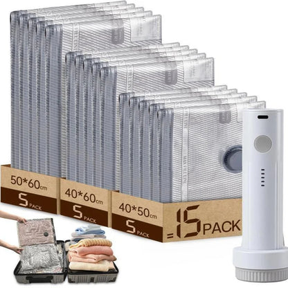 Vacuum Storage Kit Compression Bags