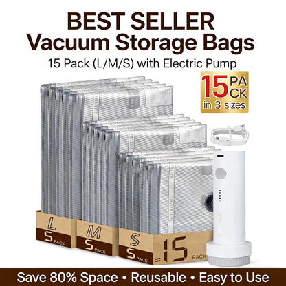 Vacuum Storage Kit Compression Bags