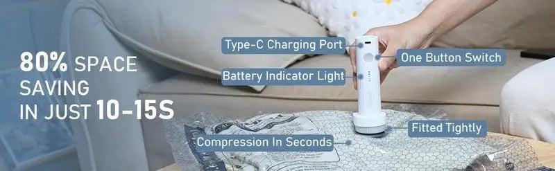 Vacuum Storage Kit Compression Bags